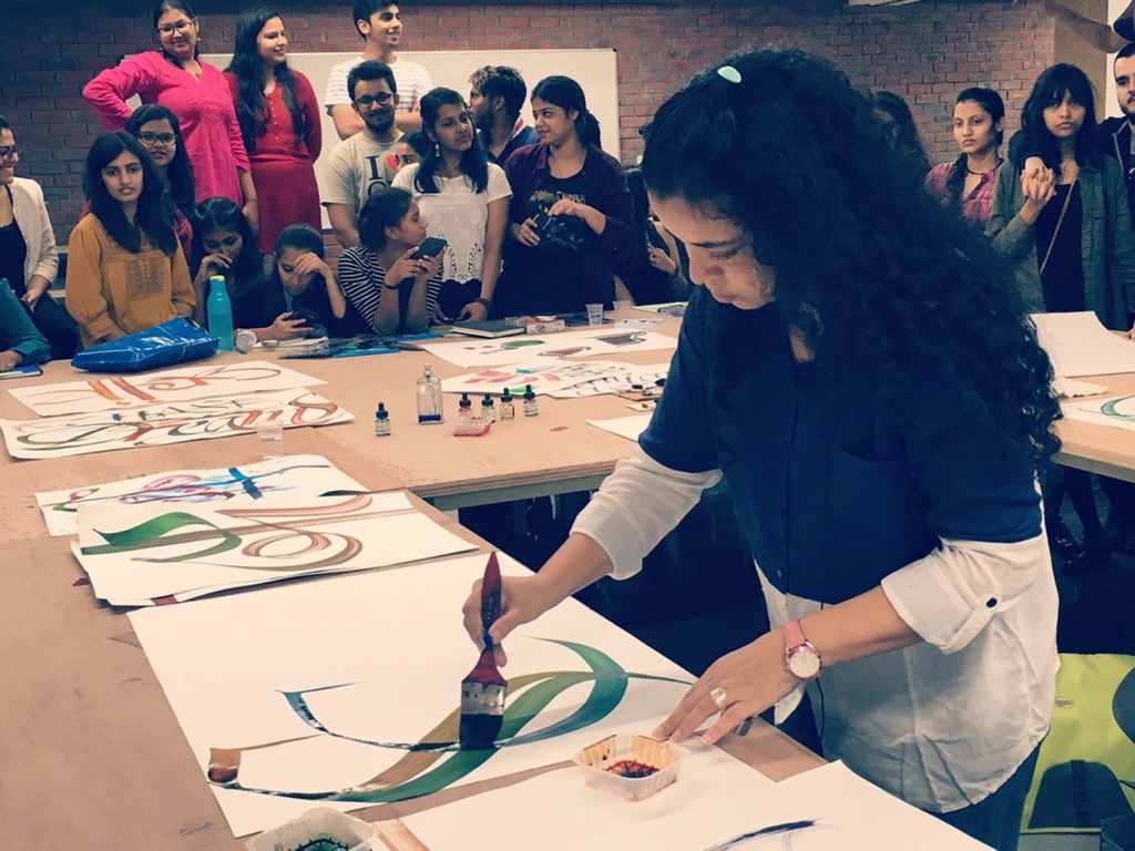 Likhawat calligraphy workshop at IIAD