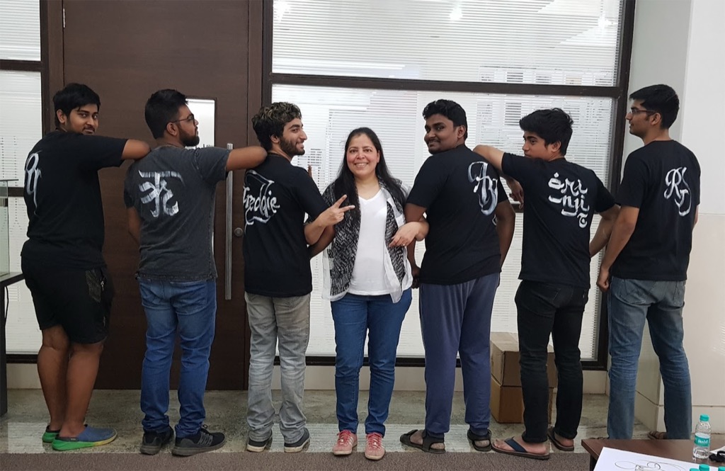 Likhawat calligraphy workshop at Typoday