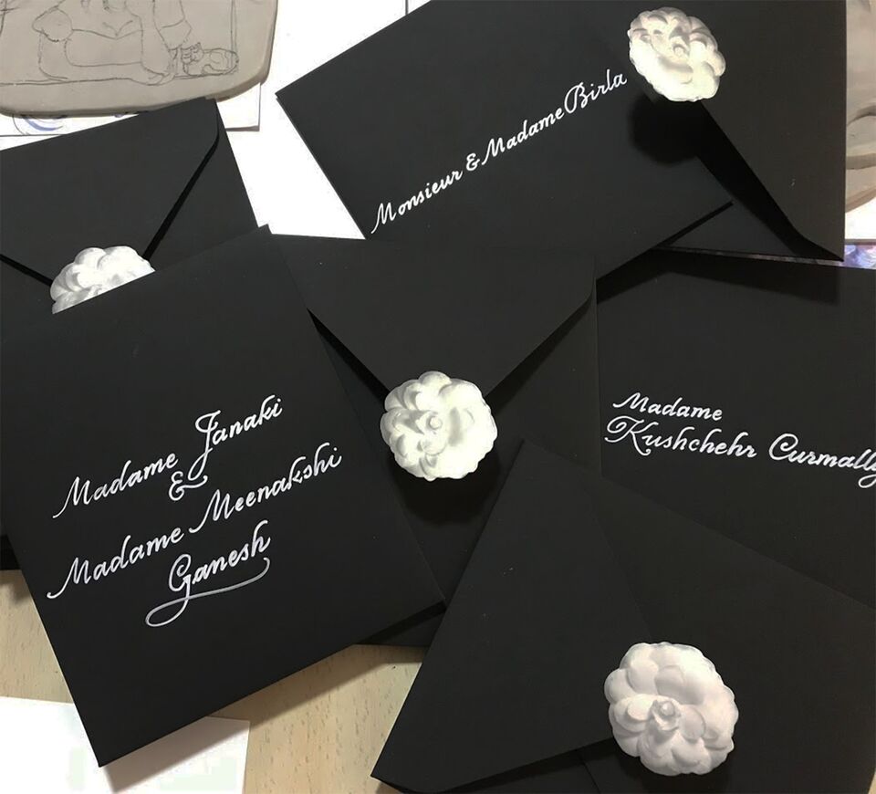 Chanel live calligraphy commission