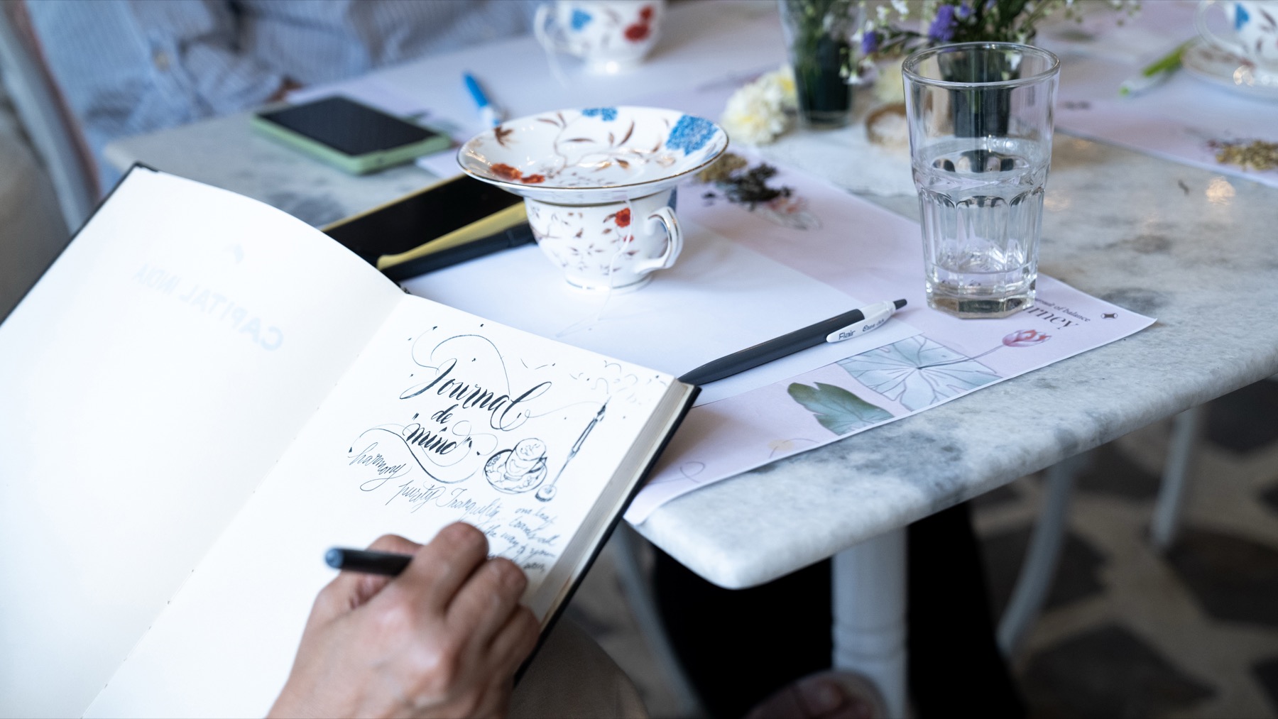 Personalised hand-lettered journal by Likhawat